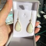 Brincos em Ouro e opala