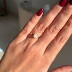 anel em ouro 18k opala natural extra